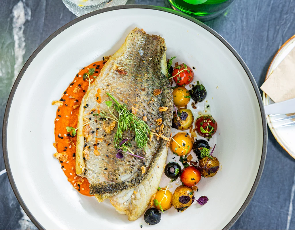 BEST LUNCH MENU AT BLVD MBFC- PAN SEARED SEA BASS