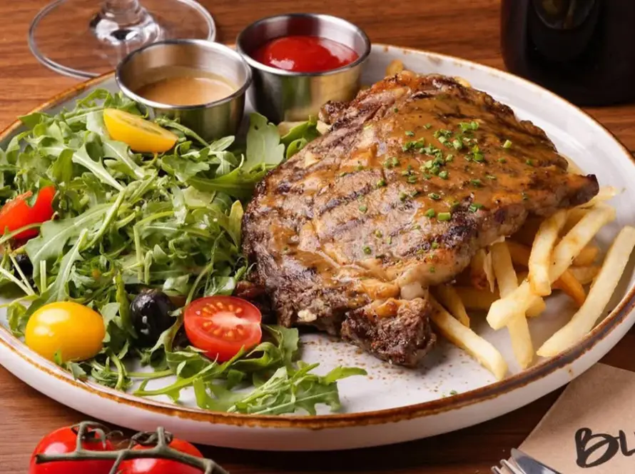 Dinner in Singapore at Blvd Mbfc near Marina Bay.